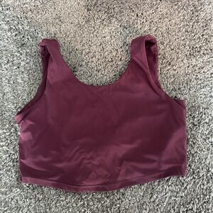 Burgundy High-Waisted Swim Bottom